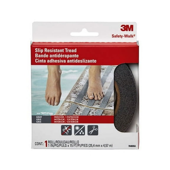 3M COMPANY 7646 1x180 Grey Light Duty Safe Tread