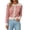 Red, variant on Karight Women's Striped Button Down Cardigan Crew Neck Long Sleeve Cropped Knit Sweater Outerwear with Gold Buttons