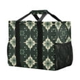 thumbnail image 2 of WOBOGO Dark Green Geometric Shapes Tote Shopping Bag Reusable Heavy Duty Durable Foldable Washable 15.4×12.8×9.8in, 2 of 8