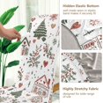 thumbnail image 5 of Yayeee 4 Pack Dining Chair Covers Stretch Parson Chairs Slipcovers Seat Protector, White Nordic Christmas House, 5 of 6