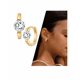 thumbnail image 1 of Aretes Xtellar Dorados Con Gran Zirconia Brillante Regalo, 1 of 4