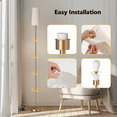 thumbnail image 2 of 66" Floor Lamps for Living Room 3 Color Temperature Dimmable Standing Lamp Tall Pole Lamps for Bedroom, Office,Gold,Bulb Included, 2 of 7