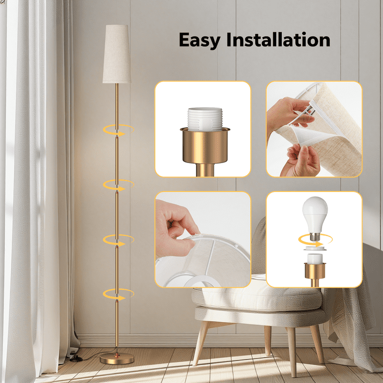 Untimaty 66" Dimmable Floor Lamp With Remote Control photo 3