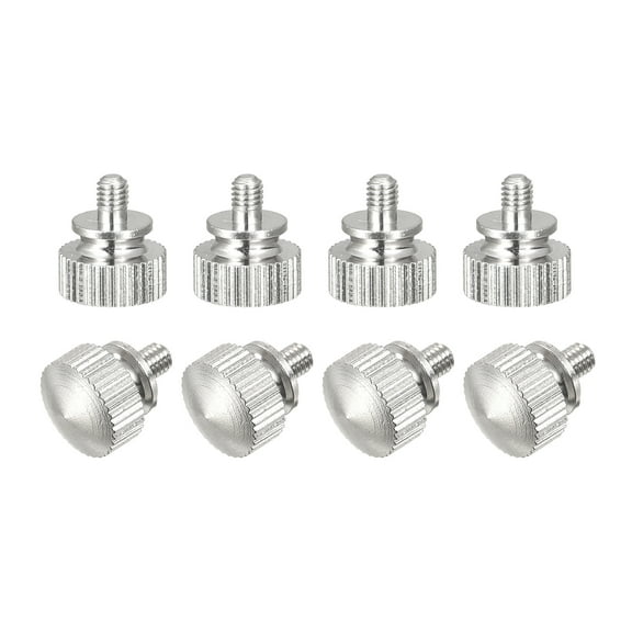 Knurled Thumb Screws, M3x5mm Brass Shoulder Bolts Grip Knobs Fasteners, Nickel Plated 8Pack