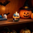 thumbnail image 4 of Clearance! Halloween Scented Candle, Cute Ghost Pumpkin Soy Wax Aromatherapy Candle, Decorative Halloween Candle in Glass Jar for Home Party Table Decor Gift, 4 of 5
