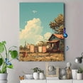 thumbnail image 4 of UXIEQU Rural Laundry Drying Scene Canvas Wall Art 15.75x11.81 Inches, 4 of 8
