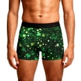 thumbnail image 2 of Telankuip St. Patrick's Day Printed Boxer Briefs for Men Soft Comfortable Stretch Casual Stylish Underwear Shorts Lightweight Breathable Holiday Boxers 9-Green XL, 2 of 4