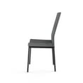 thumbnail image 4 of Amisco Torres Dining Chair - Grey Woven Fabric / Black Metal, 4 of 10