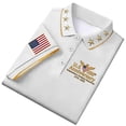 thumbnail image 4 of USA 250th Anniversary Polo Shirt Men Patriotic Eagle Graphic Short Sleeve Button Polo Casual America 250 Merchandise, 4 of 5