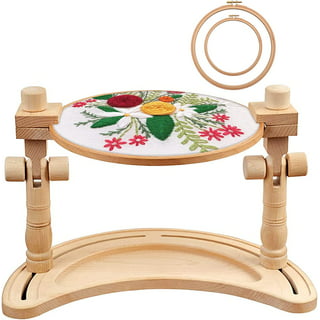 Nuolux 1pc Cross Stitch Holder Frame Solid Wooden Cross Stitch Rack Adjustable Stand Cross Stitch Embroidery Tapestry Frame, Size: 50x40cm
