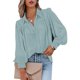 thumbnail image 3 of Camisas casuales de manga larga para mujer, blusa de manga larga con solapa, blusa de manga larga para mujer, blusa de moda, diseño de vanguardia, 3 of 6
