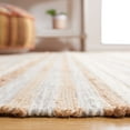 thumbnail image 4 of SAFAVIEH Kilim Kayla Striped Runner Rug, Natural/Grey, 2'3" x 8', 4 of 8