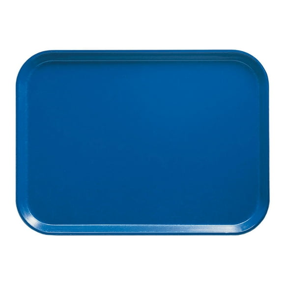 Cambro 1826123 Fiberglass Camtray® Cafeteria Tray - 25 3/4"L x 17 4/5"W, Amazon Blue- Case of 6