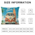 thumbnail image 5 of YINGXI Hello Summer Surf Throw Pillow Cover, Beach Pillow Covers Surfboard Ocean Holiday Party Cushion Case for Sofa Couch Summer Decor Gifts Flannel Pillow Covers 22x22in, 5 of 5