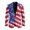 American Flag Print, variant on Union Jack Flag Print Polyester Men's One-Button Twill Blazer with Slim, Lightweight Slim Fit Men's Fashion Casual Suit Tops for Prom