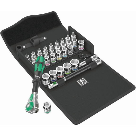 Wera Tools 8100 Sb 3/8 In Drive All-In Zyklop Speed Ratchet Set 35Pc