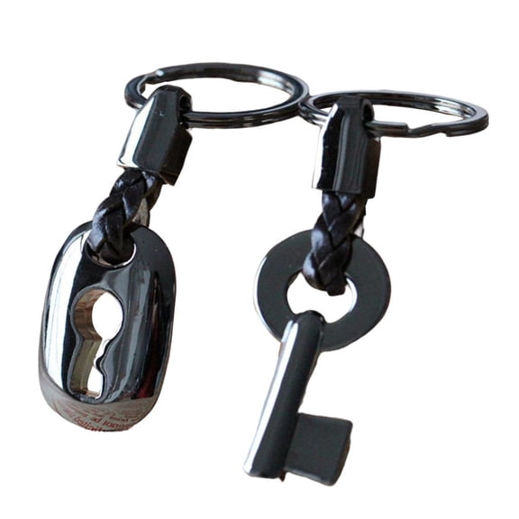 Couple Split Rings Keyrings Pendants Supplies Black