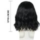 thumbnail image 2 of Peluca para hombre negra natural ondulada de 35 cm con parte central, 2 of 3