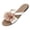 White, variant on Womens Flat Sandals Crisscross Strap Flower Comfortable Slide Beach Shoes Casual Summer Outdoor Indoor Wear Slippers