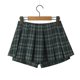 thumbnail image 1 of Minifalda estilo francés vintage Pure Desire de verano 2024 con cintura alta y estampado de cuadrícula plisada que suaviza tu silueta, 1 of 4