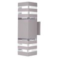 thumbnail image 3 of Moderno Impermeable Arriba Abajo Aluminio Cuboide Led Lámparas De Pared Doble Cabeza Lámpara De Pared Exterior E27 Enchufe Ac 85-240V Para Patio Jardín Porche Corredor Methold HA024335-02, 3 of 6