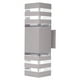 thumbnail image 3 of Moderno Impermeable Arriba Abajo Aluminio Cuboide Led Lámparas De Pared Doble Cabeza Lámpara De Pared Exterior E27 Enchufe Ac 85-240V Para Patio Jardín Porche Corredor Yuarrent HA024335-02, 3 of 6