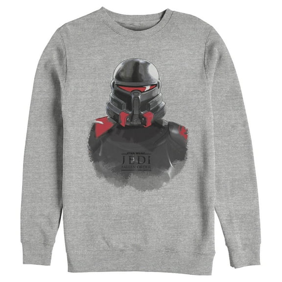 Men's Star Wars Jedi: Fallen Order Purge Trooper Watercolor  Sweatshirt Athletic Heather X Large