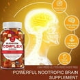 thumbnail image 3 of MENXI Organic Lions Mane Mushroom Gummies Extract Nootropic Brain Booster Promotes Memor Focus Health 60 Gummies, 3 of 7