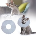 thumbnail image 2 of Protector de cuello para perro ajustable antimordeduras con anillo de cuello suave para mascotas de papel (impresión de garra S), 2 of 5