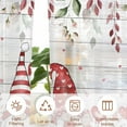 thumbnail image 6 of Semi Sheer Window Curtains 63 Inches Long, Pink Valentine's Day Rod Pocket Voile Silky Chiffon Curtain Treatment Drapes for Kitchen, Living Room, Romance Roses Leaves Gnomes Wooden 52"x63", 2 Panels, 6 of 9