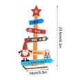 thumbnail image 3 of Edgergery Christmas Tree Colorful Small Wooden Pendant Desktop Ornaments Christmas Decorations, 3 of 5