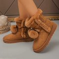 thumbnail image 4 of SACFOF Women's Mid-calf Winter Snow Boots Lightweight Warm Faux Fur Lining Pull on Comfortable Outdoor Booties Shoes for Women, 4 of 7