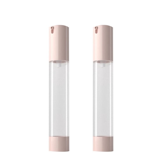 KAKOWELY fa 2pcs Refillable Round Essence Lotion Pump Bottle for Travel and Home 6.1×1×1in