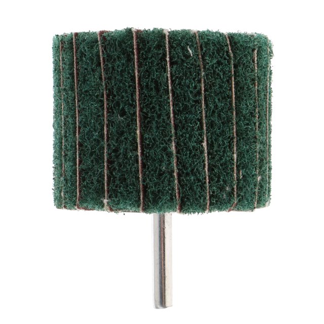 6mm Vástago 25mm-50mm Interleaf Rueda de Lijar Fibra Cabezal de Esmerilado Cabezal de Limpieza Pulido Muela de Pulido para Metal - 60 × 50 × 6 mm con grano 60 × 50 × 6 mm con grano verde Baoblaze Rueda de pulido de fibra de nylon