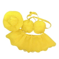 BESTSKY Hawaiian Lawn Goose Outfit Summer Outdoor Yard Goose Figurine Shirt Bikini Porch Goose Statue Dress-up Clothing Costume Attire Decoration