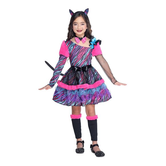 PARTYHOLIC PUNKY RAINBOW KITTY COSTUME (MEDIUM)