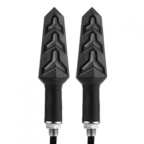 Par de luces LED de señal de giro en forma de Y para motocicleta, lámpara indicadora Universal Jadeshay A