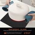 thumbnail image 5 of Vinyl Placemats Set of 8 Faux Leather 100% Waterproof Wipeable Washable Place Mats Heat Resistant Easy Clean Non-Slip Table Mats for Indoor Outdoor. (8,Red), 5 of 7