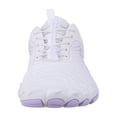 thumbnail image 3 of Zapatos Playa Descalzos Unisex Sin Deslizamiento para Hombres Mujeres (38) Púrpura Blanca, 3 of 9