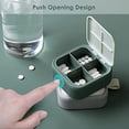 thumbnail image 2 of Organizador de pastillas pequeño verde, lindo organizador de pastillas – Acedada Travel Daily Pastillero, lindo organizador de pastillas portátil para bolso, soporte compacto para medicamentos para vi, 2 of 5
