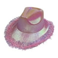 thumbnail image 4 of Western Cowboy Hat Decor Holographic Cowgirl Hats for Bride Bridesmaid, 4 of 8