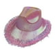 thumbnail image 4 of Sombrero de vaquero, sombreros de vaquera brillantes, gorra de vestir cómoda y decorativa, sombrero para el sol de jazz Rosa, 4 of 9