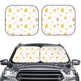 thumbnail image 2 of Haiem Funny Chicken Car Windshield Sun Shade (2 Pieces) Foldable Windshield Sun Shade Car Accessories for Truck SUV Pickup-Medium, 2 of 7