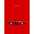 thumbnail image 2 of Rogan, Mark 19x24 Gold Ornate Wood Framed with Double Matting Museum Art Print Titled - Ferrari Testarossa 84, 2 of 4