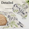 thumbnail image 3 of Grey Green Botanical Throw Pillow Covers, Rustic Country Spring Floral Summer Leaf Soft Breathable Pillow Cases with Invisible Zipper, Small Pillowcases for Couch Bed Sofa Chair 16x24 Inches, 3 of 9
