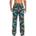 thumbnail image 2 of HPINK-T Fishing Fish Men's Pajama Pants Super Soft Sleep Lounge Pants Pjs Bottoms with Pockets, 2 of 7