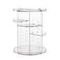 thumbnail image 1 of Caja de almacenamiento de maquillaje Irfora Estante de almacenamiento de maquillaje de gran capacidad, particiones giratorias de 360 grados, tocador ajustable, lavabo, almacenamiento clasificado Irfora Caja de almacenamiento de maquillaje, 1 of 7