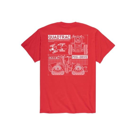 Case IH - Quadtrac Diagram - Men's Short Sleeve Graphic T-Shirt