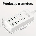 thumbnail image 4 of JUNWELL Hub de Charge USB 10 Ports avec Protection de Sécurité Intelligente pour Charge d'Appareils Sans Couture, 4 of 5