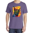 thumbnail image 2 of Wild Bobby,Cute Colorful Rainbow Doberman Dog Dog Lover Garment-Dyed Washed Look Short Sleeve Tees, Purple, Small, 2 of 3